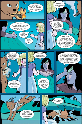 In Suburban Glamour, protagonist Astrid’s childhood imaginary friends return when she’s an adult.